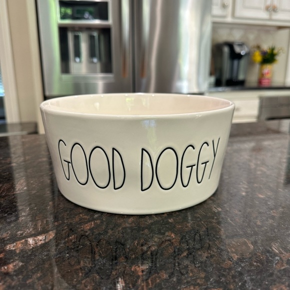 Rae Dunn Other - Rae Dunn White Dog Bowl - Good Doggy